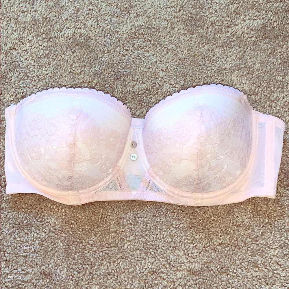 Pink Adore Me strapless bra